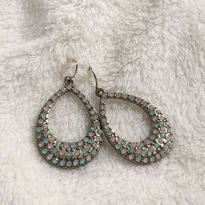 Gold teardrop earrings